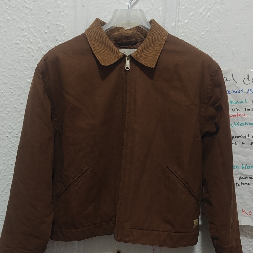 TNA Brown Men's Jacket with Corduroy Collar